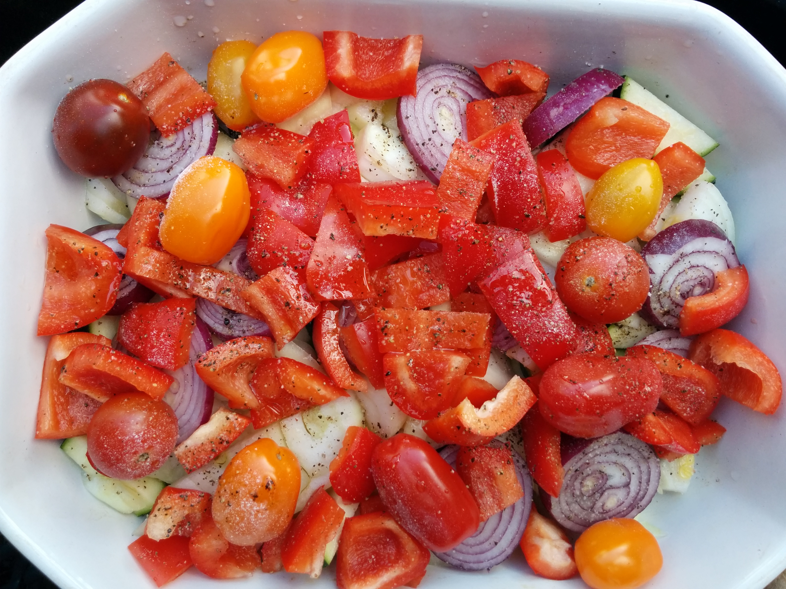 Grillede grøntsager (ratatouille)
